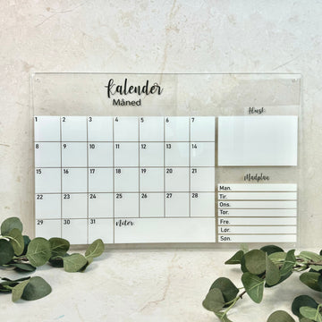 Kalender met weekmenu - 60×40 cm