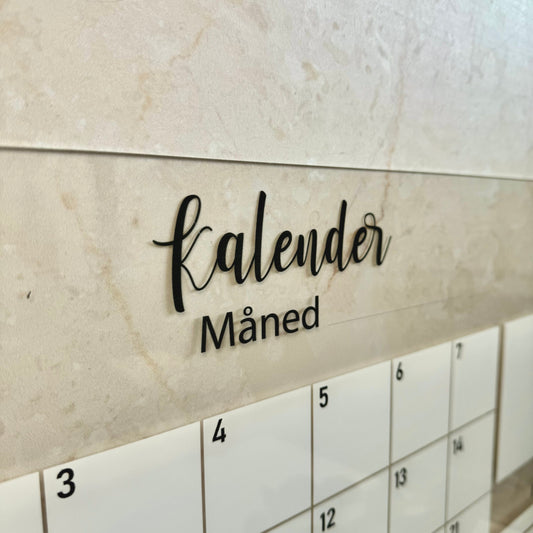 Kalender met weekmenu - 60×40 cm