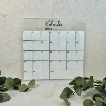 Herbruikbare wandkalender - 40×40 cm