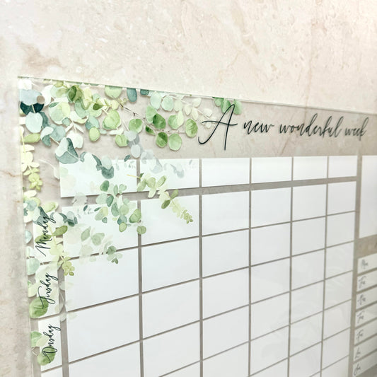 A new wonderful week - Kalender - Eucalyptus - 60x40 cm
