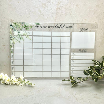 A new wonderful week - Kalender - Eucalyptus - 60x40 cm