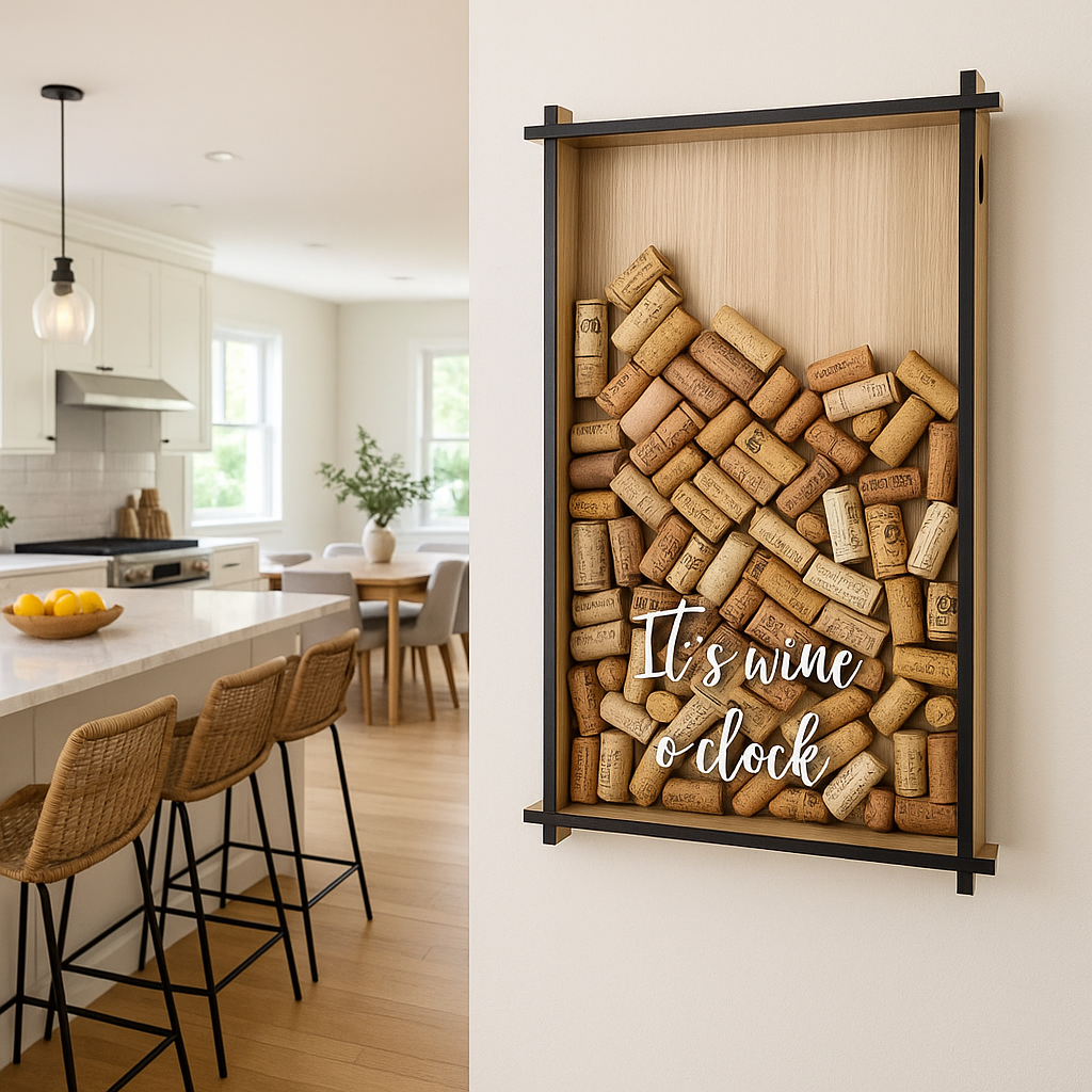 Houder voor wijnkurken - 53x32 cm