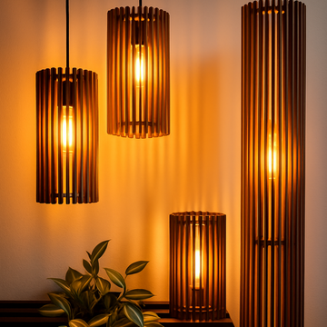 Pendellampen - Set (4 stuks)