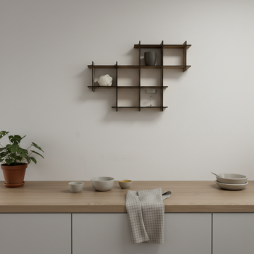 Wandplank met 7 vakken