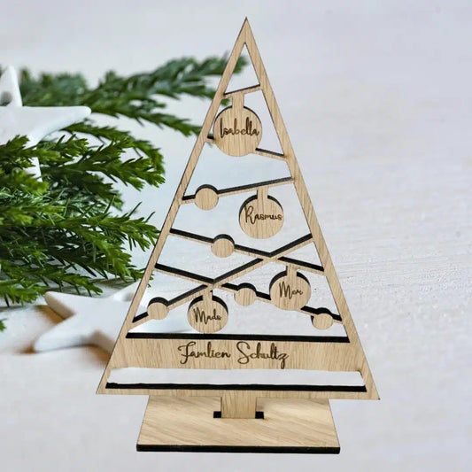 Kerstversiering met persoonlijke tekst #2 - 25x19 cm