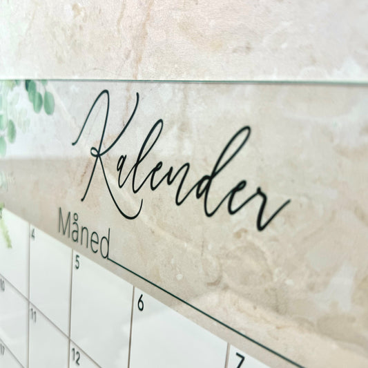 Kalender met weekmenu - Eucalyptus - 60×40 cm
