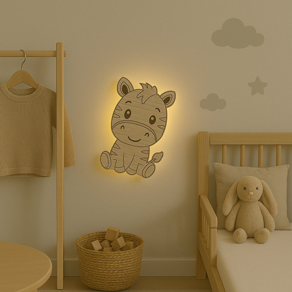 Kinderlamp – Zebra – 20×29 cm